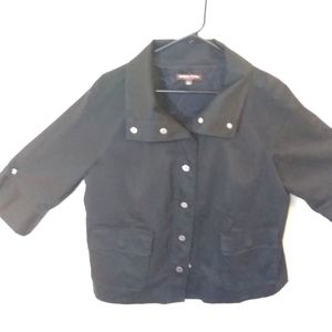 Women's Lined Lightweight Jacket size L Black